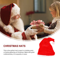 2 x Brand New PRETYZOOM Christmas Music Electric Hat Santa Claus Party Cap Adorable Headwear Decoration Without Battery - RRP €76.98