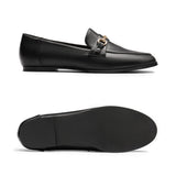 1 x RAW Customer Returns DREAM PAIRS Women s Flat Classic Hamble Loafers with Metal Buckles, Comfortable Moccasins, Slippers Women, Women Business Shoes BLACK SDLS2212W-E Size 40 EUR  - RRP €12.85