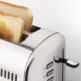 1 x RAW Customer Returns H.KOENIG TOS9 Toaster 2 slices, metal, stainless steel - RRP €34.99