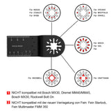 1 x RAW Customer Returns 100 pcs Oscillating Accessory Set Mix Multitool Saw Blades Multifunctional Tool Suitable for Fein Multimaster Makita Einhell, made of stainless steel - RRP €26.59