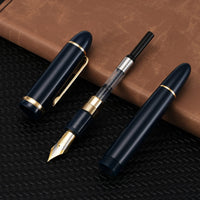 1 x RAW Customer Returns Jinhao X159 Fountain Pen 8 Medium Nib, Blue with Gold Clip Large Size Acrylic Pen - RRP €11.09