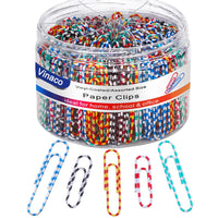 3 x RAW Customer Returns Vinaco Paper Clips Colorful, 450 Pieces Large Paper Clips 50mm Paper Clips 32mm, Paper Clips Various Sizes, Durable and Rustproof Paper Clips Striped for Home, School and Office - RRP €44.94