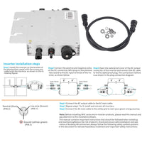 1 x RAW Customer Returns WVC - 700W Waterproof Solar Grid Tie Microinverter WIFI Control Automatic Identification DC to AC Micro Inverter 120 230V - RRP €196.84