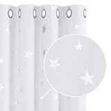 1 x RAW Customer Returns Deconovo Sun Protection Curtain with Eyelets Blackout Curtains Eyelet Curtains Light Blocking Decorative Curtains, 245 x 140 cm Height x Width , Silver Grey, Set of 2 - RRP €42.49