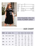 1 x RAW Customer Returns Women s Plus Size Dress Casual Dress A Line Swing Mini Dress Elegant Skater Dress Party Dress Lace Dress Winred 3XL - RRP €25.2