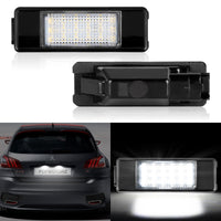 1 x RAW Customer Returns POPMOTORZ LED License Plate Lights, 2 Pack LED License Plate Light 2835 SMD with Canbus Error-Free Sesign White for Peugeot 106 1007 207 307 308 30008 Expert 406 407 508 Citroe-n Berlingo C2 C3 C4 C5 C6 C8 - RRP €22.12