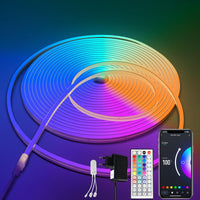 1 x RAW Customer Returns BRIMAX LED Strip Neon RGB 10M App Control and Remote Control With 24V Power Plug 720 LEDs DIY Tailoring Highly Flexible LED Strip IP65 Waterproof Music Mode for Rooms, Parties, Shops - RRP €44.26