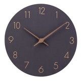 1 x RAW Customer Returns ACCSHINE MDF Wooden Wall Clock No Ticking Noise Silent Modern 30cm Quartz Large Battery Operated Wall Clock Easy to Read for Room Home Kitchen Bedroom Office School Black  - RRP €23.54