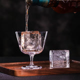 1 x RAW Customer Returns Crystalline Ice Cube Trays, Giant Tray for 2 Ice Cube Machines, 8 Large Clear Ice Cubes for Whiskey and Cocktails, with Storage Bag - RRP €40.06