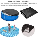 3 x Brand New PEESHON Swimming Pool Cover, 305cm Round Pool Cover, Above Ground Pool Winter Cover, Foldable and Waterproof Pool Cover Waterproof and Dustproof Black  - RRP €98.25