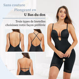 1 x RAW Customer Returns Bafully Women s Slimming Body Shaper Flat Stomach Shapewear Bodysuits Tops Faja Lingerie Bodysuit with Bra Black , 42 - RRP €40.06