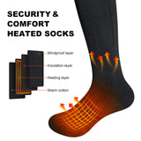 1 x RAW Customer Returns FOTFLACE Heated Socks for Men Women Heated Socks with 4500mAh Rechargeable Battery, 3 Adjustable Temperature Heating Socks for Winter Activities - RRP €30.24