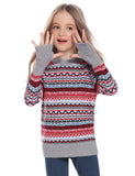 1 x Brand New Gyabnw Christmas Sweater Family Set Women Men Ugly Christmas Sweater Norwegian Christmas Unisex Partner Look Knitted Sweater Winter Warm for Couples Children Funny Christmas Outfit GrayXXL - RRP €36.99