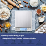 2 x RAW Customer Returns KUBEI Digital Kitchen Scales USB Charging, 3kg 0.1g High-Precision Digital Alignment Household Scales, for Baking Ingredients, Jewelry, Stamps and Coffee, Stainless Steel Weighing Surface, Food Scales - RRP €47.98