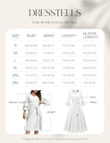 1 x RAW Customer Returns DRESSTELLS Women s Modest Dresses Autumn Wedding Guest Long Sleeve Soft and Comfortable Women s Dresses for Church A-Line Formal Dresses White 3XL - RRP €49.99