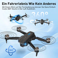 1 x RAW Customer Returns Drone with camera HD 4K, foldable with FPV transmission, RC quadcopter with bag, circular flight, 3D flip, one button return, headless mode, mini drone gift for beginners children teenagers K - RRP €56.46