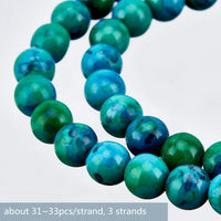 1 x RAW Customer Returns OLYCRAFT About 93 99pcs Natural Chrysocolla Beads 8mm Round Gemstone Beads with Hole Dyed Natural Stone Bead Loose Beads for Bracelet Necklace Jewelry Making - RRP €8.89