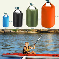 1 x RAW Customer Returns 10 l20 l40 l70 LWaterproof Dry Bag,Lightweight Canoe Bags,Storage Bags,Dry Sacks,Waterproof Bags for Kayak,Rafting,Boating,Hiking,Camping,Travel,Fishing,Sea, - RRP €32.4