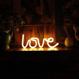 1 x RAW Customer Returns Neon Love Signs Light, LED Love Art Decorative, Wall Decoration for Wedding, Party, Children s Room, Living Room, House, Bar, Pub, Hotel Warm White  - RRP €13.93