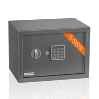 1 x RAW Customer Returns Brihard Family Safe Electronic - 25x35x25cm Codesafe - Home Security Box with Digital Combination Lock, LED Screen and Removable Tray - RRP €67.36