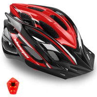 1 x RAW Customer Returns Shinmax bicycle helmet men s bicycle helmet women s bicycle helmet with visor removable bicycle helmet with light MTB bicycle helmet adult unisex mountain bike helmet cycling helmet road bike helmet 57-62cm - RRP €39.99