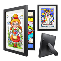 10 x Brand New Art photo frame for children A4 picture frame children s drawings picture frame front opening picture frame for artwork for storing displaying children s drawings artworks art projects Black - RRP €204.0