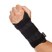 1 x RAW Customer Returns BraceUP wrist support with metal left hand - wrist bandage, wrist braces, for tendonitis S M, left hand  - RRP €15.66