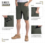 1 x RAW Customer Returns Gouxry shorts men s shorts, sports pants men s shorts, quick-drying Bermuda Cargo Chino Shorts, hiking pants men s shorts, hiking shorts MTB pants, work pants men s shorts 3XL, new green  - RRP €36.29