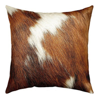 1 x RAW Customer Returns Pack of 4 Cowhide Cushion Covers 40x40 Christmas Cowhide Print Throw Pillow Covers Brown Farm Animal Cushion Covers Cowboy Western Cow Print Decor Square Pillow Cases for Sofa Couch Bed - RRP €22.19