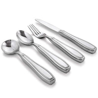 1 x RAW Customer Returns Celley Weighted Cutlery, 200g, 4-Piece Stainless Steel Cutlery Set with Knife, Fork and Spoon for Tremor and Parkinson Patients - RRP €44.99