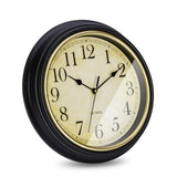 1 x RAW Customer Returns Warminn Wall Clock Without Ticking Noise with Silent Vintage 30 cm Quartz Large Battery Operated Easy to Read for Room Home Kitchen Bedroom Office School Black Arabic Numerals  - RRP €18.7