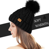 6 x Brand New REDESS Women s Winter Pompom Hat with Warm Fleece Lining, Thick and Soft Snow Knitted Skull Ski Hat - RRP €119.94