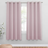 1 x RAW Customer Returns PONY DANCE curtains for children s room girls eyelet curtain set of 2 H 175 x W 140 cm blackout curtains for children s room eyelet curtain opaque light pink - RRP €36.95