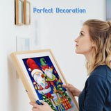 3 x Brand New RICUVED Christmas Diamond Painting Set, 5D Diamond Painting Pictures Adults Dwarf Diamond Painting Children, Full Drill Diamond Art Diamond Painting Pictures Diamond Painting for Home Decor 30 x 40 cm - RRP €20.01