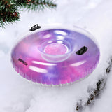 1 x RAW Customer Returns meteor Inflatable Sled Donut Snow Tube Inflatable Snow Toy for Adults and Kids Family Friends Outdoor Activity On a Ski Slope after Skiing or Snowboarding - RRP €19.99