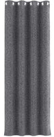 1 x RAW Customer Returns LLMMLL opaque curtains with eyelets, set of 1, blackout curtains with loops, curtain H245xW140cm, heat protection curtains, thermal curtain cold protection living room, bedroom modern grey - RRP €20.4