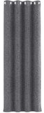 1 x RAW Customer Returns LLMMLL 1 Piece Interior Blackout Curtains, Thermal Insulating Curtain 140x245 CM, Modern Sound Absorbing Curtains with Rings, Cold Insulating Thermal Curtain for Bedroom, Living Room, Door Gray - RRP €25.78