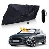 1 x RAW Customer Returns ZATOOTO Car Sun Shade Front Window, Upgrade Windshield Sunshade Parasol, Car Sun Shade Front Window Inside, UV Protection, Foldable, 140 74cm - RRP €20.7