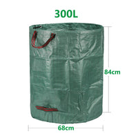 1 x RAW Customer Returns AIXMEET 3x 300L Foldable Gardening Bags, 68x68x84CM, Polypropylene PP , Robust, Waterproof, Tearproof, Water-repellent Reusable PROFESSIONAL Garden Bag - RRP €22.98