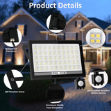 1 x RAW Customer Returns LED spotlight with motion detector outdoor 100W, T-SUNUS LED outdoor spotlight with motion detector 100W bright 10000LM spotlight with motion detector IP66 waterproof 200 LEDs cold white for warehouse garden garage - RRP €47.99