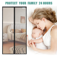 8 x Brand New Mosquito Net Door Window 80x230, JOY2SEE Magnetic Mosquito Net Black, Protect the Family - RRP €178.56