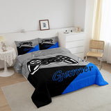 1 x RAW Customer Returns Video Game Bedding Set, Gaming Bedding Set All Seasons Gamepad Bedding Set Home Decor for Bed 230x220cm, 1 Duvet with 2 Pillowcases, Blue, Black, Gray - RRP €49.73