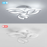 1 x RAW Customer Returns OTREN LED Ceiling Light Modern, 36W Lamps Ceiling Lights for Kitchen Living Room Bedroom, 6500K Cold White, 3600LM, 3 Petals - RRP €46.38