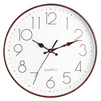 1 x RAW Customer Returns Jucoan 30 cm Modern Wall Clock Retro Style Wall Clock Quiet Wall Clock with Arabic Numerals Wall Clock Decoration Battery Operated for Home School Office - RRP €11.71