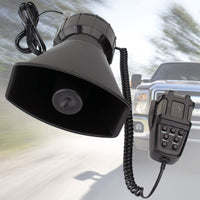 1 x RAW Customer Returns FARBIN Car Siren Horn 7-Tone Police Siren Vehicle Speaker with Handheld Microphone Amplifier 12V 100W Emergency Sound Siren Electric Horn with Microphone PA - RRP €25.2