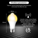 1 x RAW Customer Returns Aicharynic 4 pieces E27 LED light bulb with motion detector, LED bulb with PIR motion detector E27 LED lamp 15W warm white 3000K light sensor energy saving lamp E27 for hallway, garage, stairs, balcony - RRP €18.14