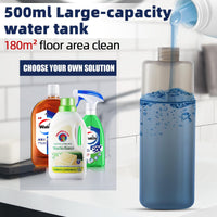 1 x RAW Customer Returns Floor mop with spray function, 360 degree rotating spray mop with 3 washable microfiber pads, 500ML water tank, 1 mop holder, mop for quick cleaning hardwood, marble, laminate, tiles - RRP €21.25