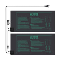 1 x RAW Customer Returns Luxbird Heating Mat Heat Mat for Seedling Germination, 2 Pack Heating Mats, One-to-Many Control, Indoor Greenhouse Heat Mat, 21Watt, IP67 Waterproof, 52.7x25.4cm - RRP €40.27