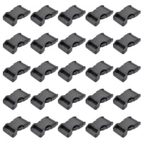 30 x Brand New LIHAO 25 PCS 3 4 Plastic Buckle Side Clip Black Contoured Release Buckle for Webbing Rope Dog Collar - RRP €576.0