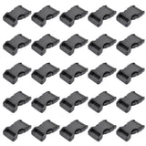 30 x Brand New LIHAO 25 PCS 3 4 Plastic Buckle Side Clip Black Contoured Release Buckle for Webbing Rope Dog Collar - RRP €576.0